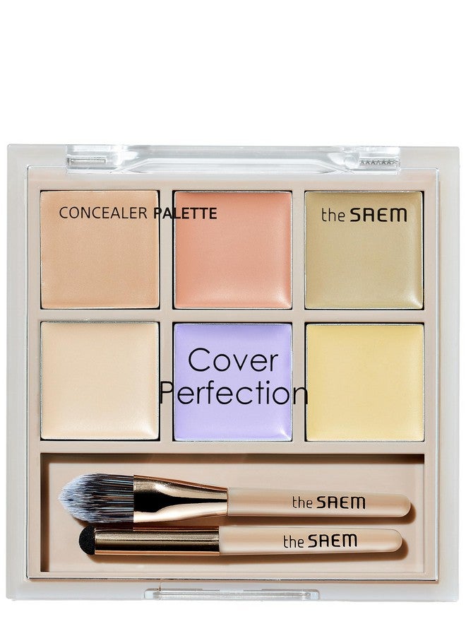 THESAEM Cover Perfection Concealer Palette 01 Cover&Correct - Multi Use 6 Colors Correcting Conceal Palette - for Dark Circles, Imperfections, Face Tone Corrector, Ideal for Fair to Light Skin - Image 1