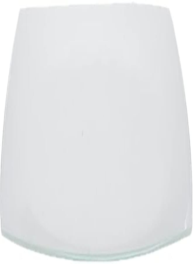 Rosa high quality glass serving plate, 36 * 26cm - quadrado white