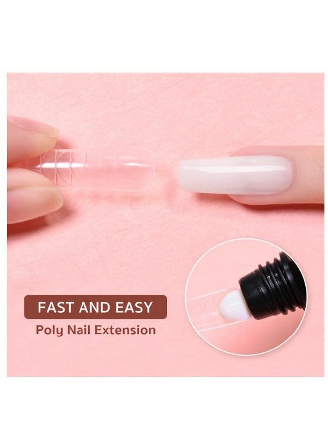 NPAH Professional Poly Nail Gel Extension Kit for Builder Gel UV Nail Art Kit, Nail Extension Set (5 Items in the set) (WHITE) - Image 2