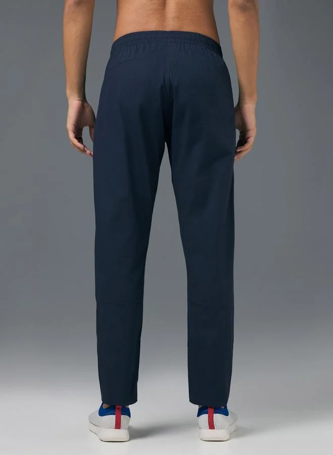Technosport Navy Blue Men Solid Slim Fit Sports Track Pants for Men | Best Price UAE