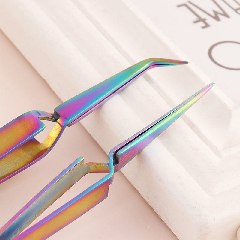 Acrylic Nail Shaping Tweezer Stainless Steel Extension Nail Shaping Clip X-Type Crystal Nail Tweezers Nail Art Rhinestones Nipper Nail Tools - Image 5