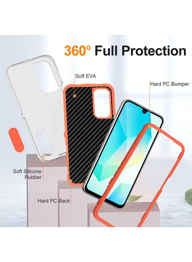 erorex Case For Samsung Galaxy A16 4G Rugged PC Hybrid Silicone Phone Case with Holder - Image 4