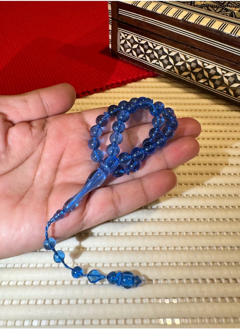just naturals - Small Faturan Bakelite Prayer Beads For Men 33 Beads Size 8mm - Image 1
