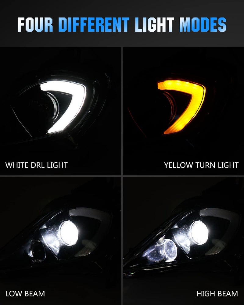 A & UTV PRO LED Headlights Assembly Kit for Yamaha YFZ 450, Raptor 250/350/700, Wolverine 350/450 - Image 2