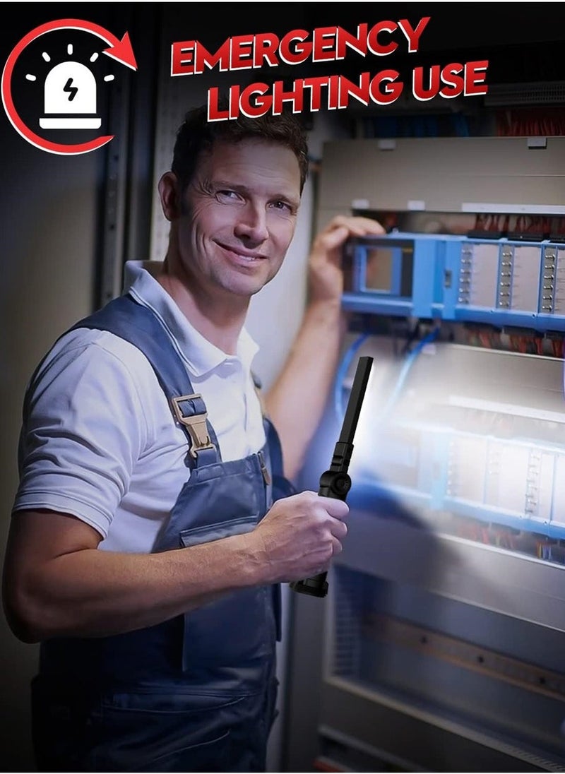 COB LED Work Light, LED Torch Rechargeable, with Magnetic Base 360°Rotate, 5 Lighting Modes, Emergency Inspection Lamp, Portable Inspection Work Light with Hook Handy Flashlight for Household - Image 3