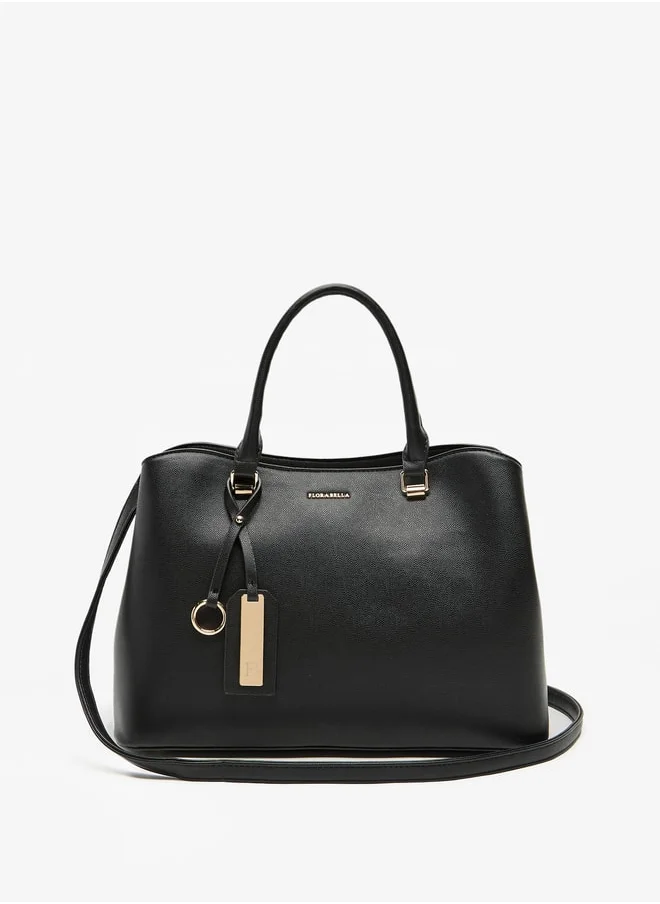 فلورا بيلا من شو إكسبرس Solid Tote Bag with Double Handle and Zip Closure