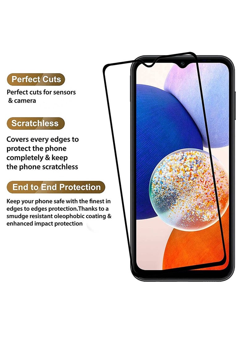 BORTONY Samsung Galaxy A14 Screen Protector 9D Tempered Glass 9H Hardness Bubble Free Case Friendly Screen Protector for Galaxy A14 5G (6.6 inch) - Image 2