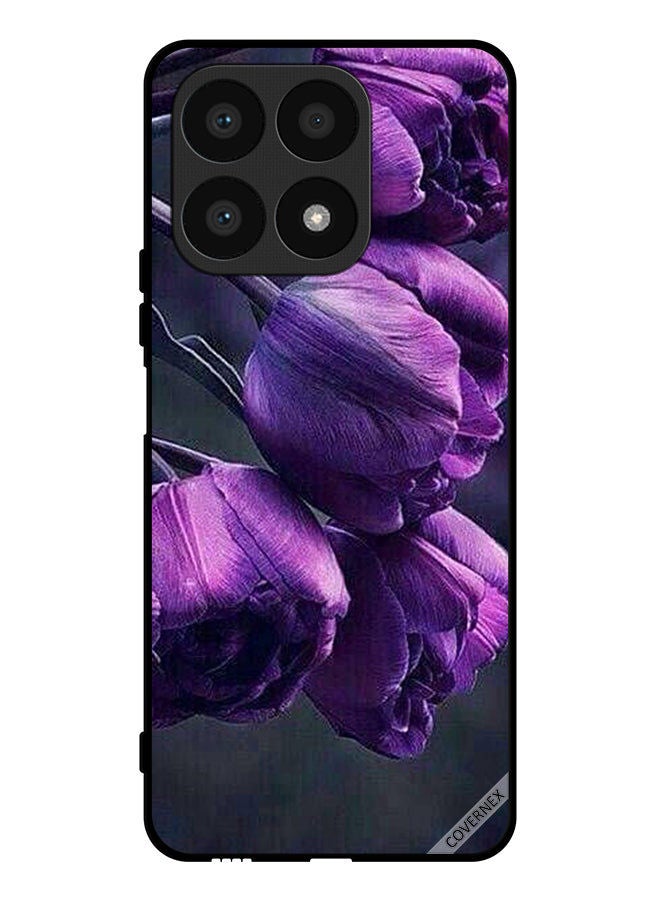 Covernex Protective Case Cover For Honor X8a Dark Flowers - Image 1
