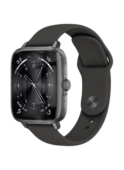 Smart watch Egypt  touch screen CardoO watch for men Heart Rate waterproof Bluetooth Calls Smart  watch Support Arabic for Android and IOS (Black)