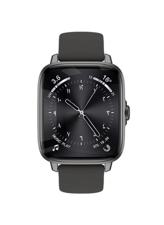 cardoo - Smart watch Egypt  touch screen CardoO watch for men Heart Rate waterproof Bluetooth Calls Smart  watch Support Arabic for Android and IOS (Black) - Image 1