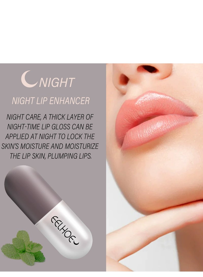 EELHOE Lip Plumper Set,Natural Lip Plumper and Lip Care Serum,Lip Mask,lip gloss,Lip Enhancer for Fuller,lip filler,To Create Plump Lips,Reduce Fine Lines and Moisturize,Increased Elasticity Lip (5.5ml*2) - Image 2