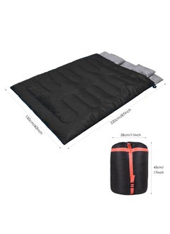 General Double Sleeping Bag for Adults, 3 Season Queen Size USB Heated Sleeping Bag for Cold Weather & Warm 2 Person Electric Sleeping Bag for Camping Hiking Backpacking  - Image 3