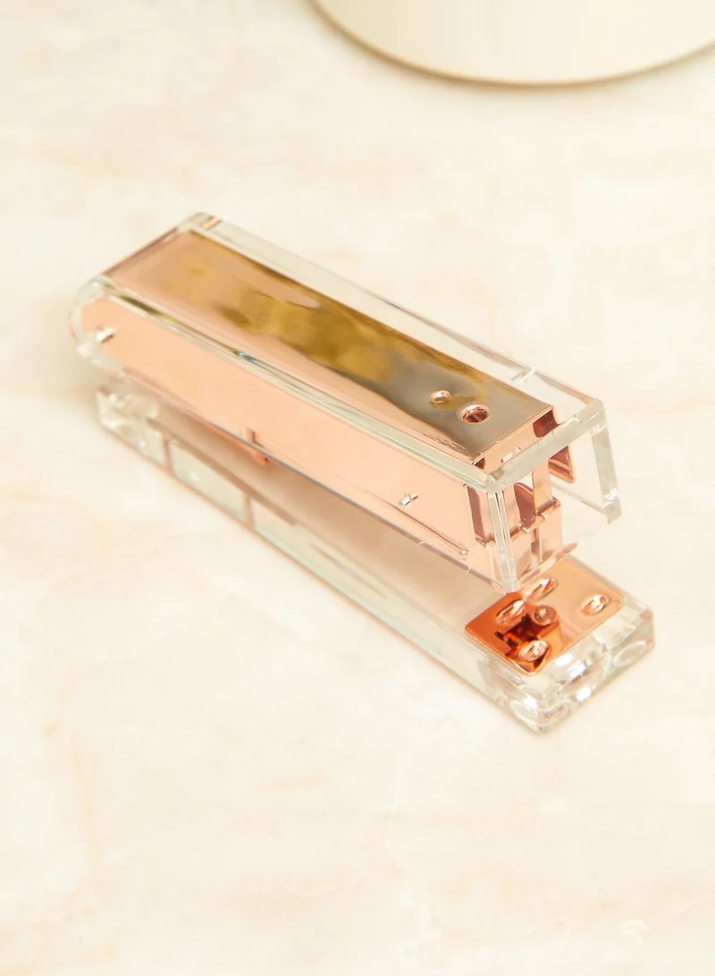 AURORA Rose Gold Acrylic Stapler