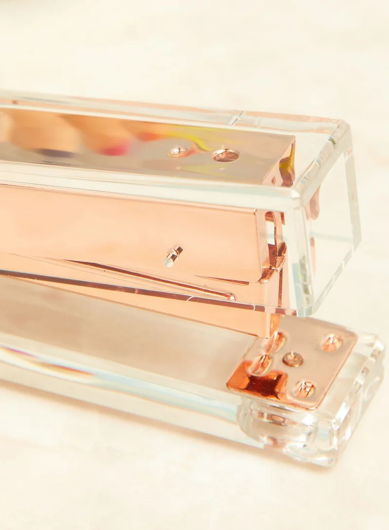 AURORA Rose Gold Acrylic Stapler