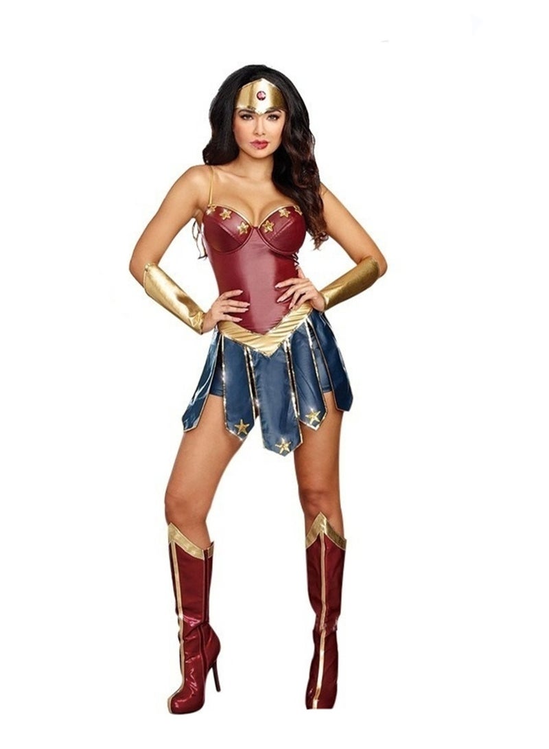 Performance costume COSPLAY adult COS Wonder Woman stage costume stage dress up costume - Image 1