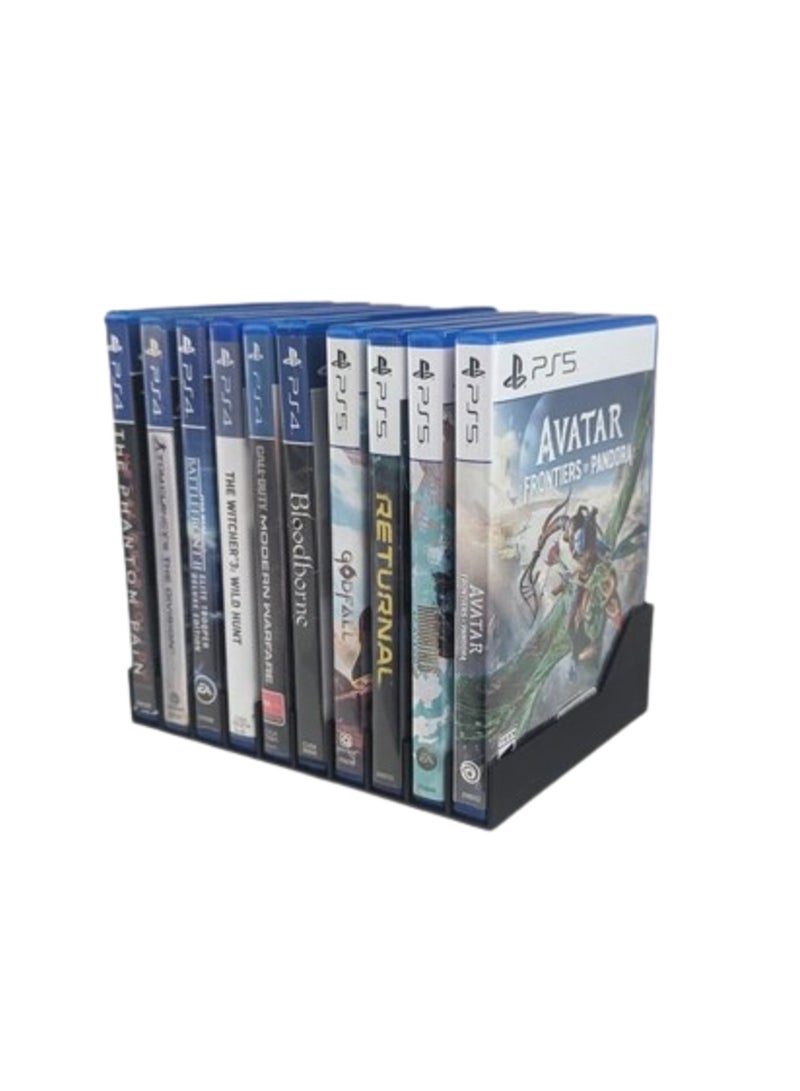 3D Brothers Game Disc Organizer with 10 Disc Capacity - Compatible with PlayStation and Xbox Games, Featuring Modern Design and Comprehensive Protection - Image 3