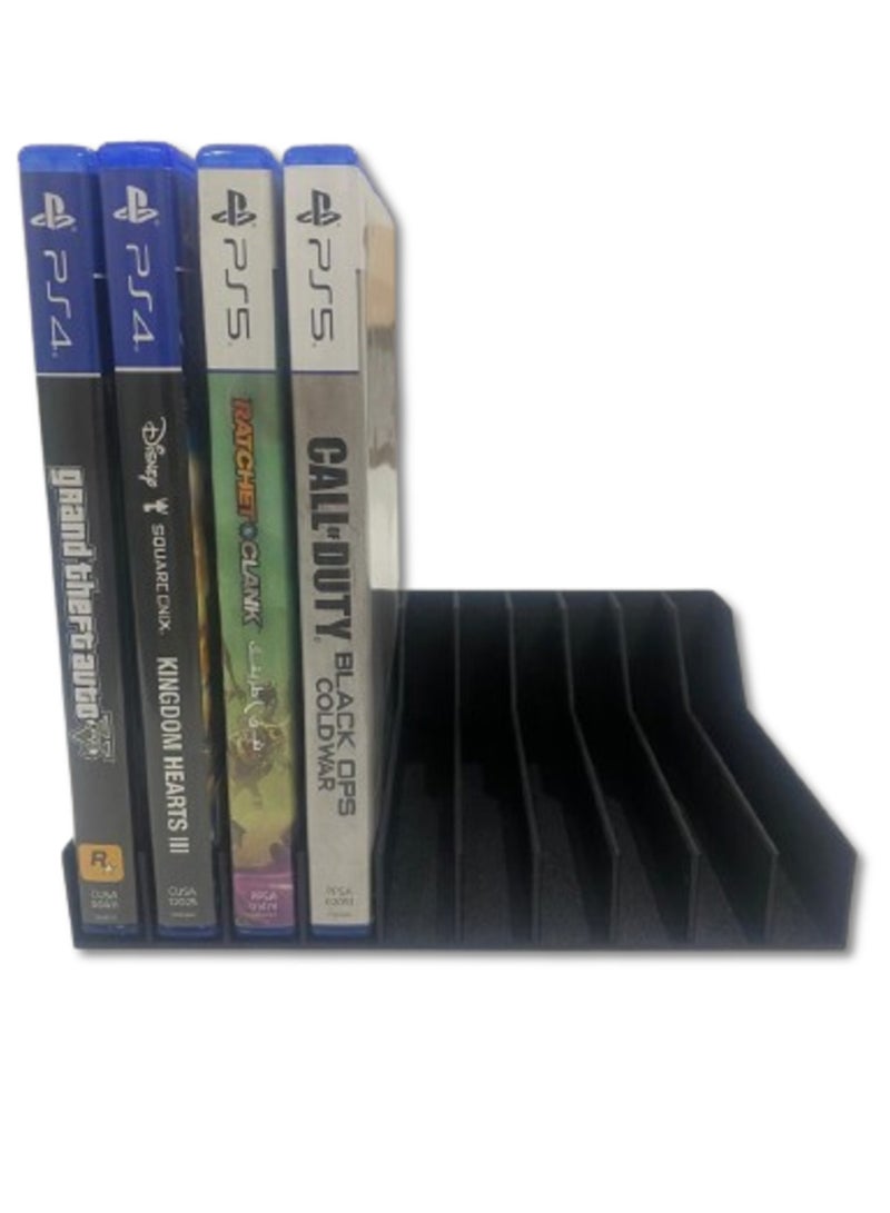 3D Brothers Game Disc Organizer with 10 Disc Capacity - Compatible with PlayStation and Xbox Games, Featuring Modern Design and Comprehensive Protection - Image 2