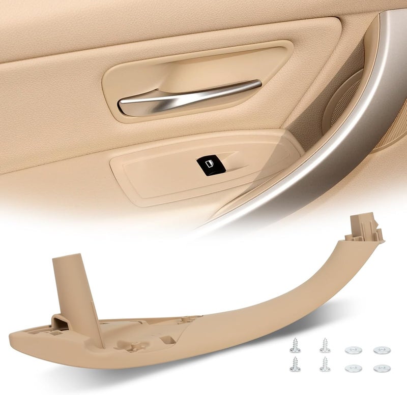 WEILEITE Front Left Driver Side Interior Inner Inside Door Pull Handle Grab Fit BMW 320,328,330,335,M3 F30/F31/F34/F80 3 Series 2012-2018 418,420,428,430,435,M4 F32/F33/F36/F82/F83 4 Series 2014-2017 - Image 1