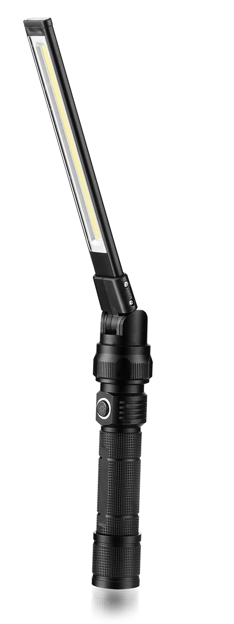 NextLED NT-7543 Foldable Rechargeable LED Work Light, COB LED Slim Work Light with Magnetic Base. Ultra Bright LED Flashlight, Cast Aluminum, Mechanics, Car Repair, Outdoor, Camping, Emergency, Garage - Image 1