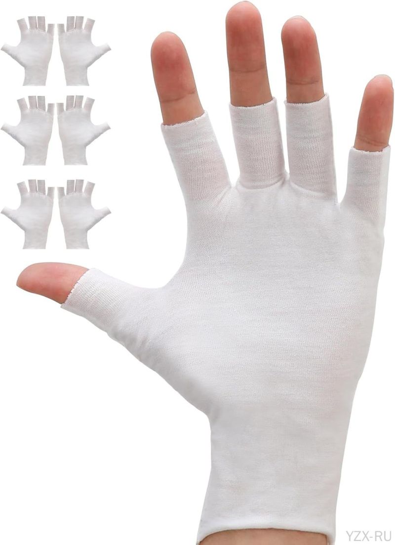 Night Moisturizing Cotton Gloves - 100% Breathable Black Fabric for Sensitive Eczema Dry Skin - Reusable Machine-Washable Design for Overnight Care - Image 2