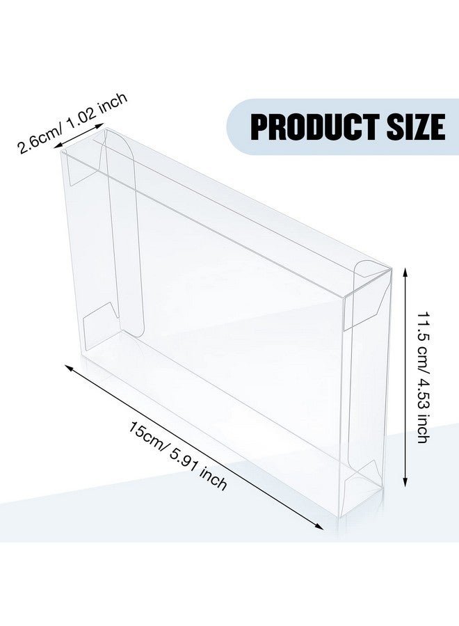 Youyole 100 Pack Clear Favors Boxes Plastic Gift Boxes Transparent Crystal Photo Greeting Card Storage Box Clear Fold Wrap Boxes Case For A2 Paper Envelope Letter Packaging 4.5 X 1.0 X 5.9 Inch - Image 2