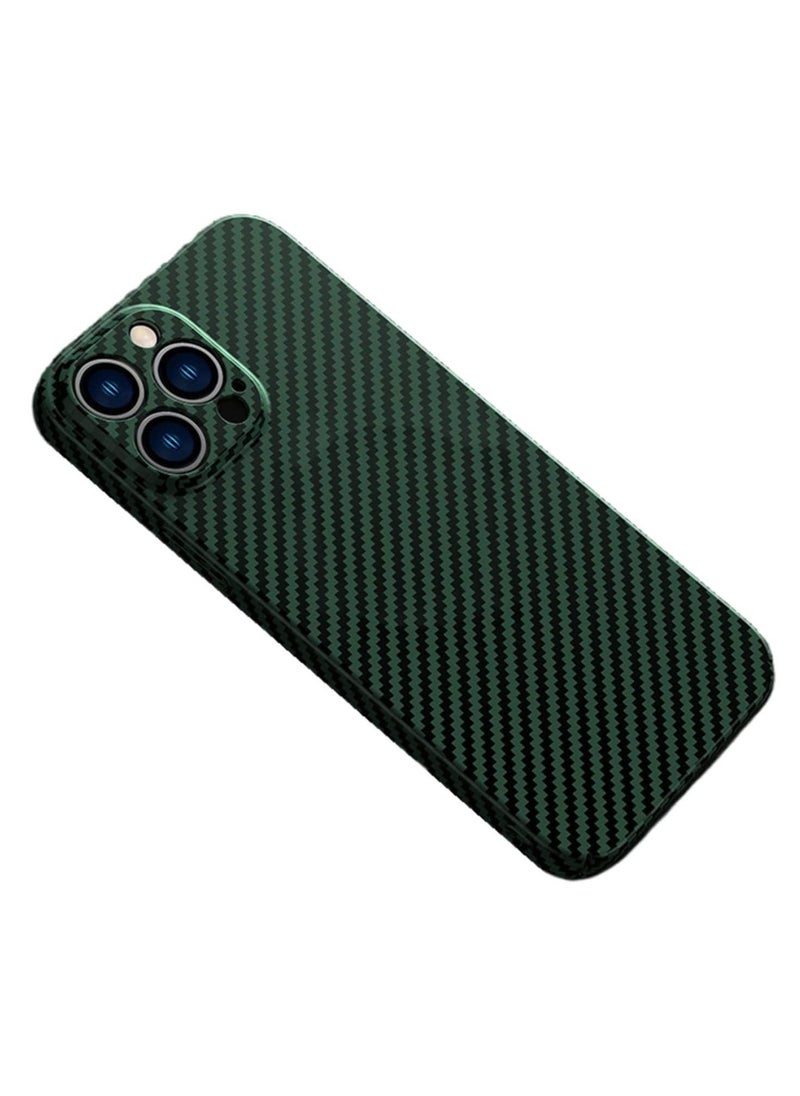 Raxoom Personality Handsome Light Thin Carbon Fiber Pattern PC Phone case Compatible with iPhone 12 Pro max Unique Comfortable Cool Shockproof Back Cover - Image 1