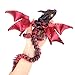 SUMLAND 3D Printed Dragon with Wings3D Printed Animals ToysFlexible Articulated Winged Crystal Dragon 1575inBlack Red - Image 2