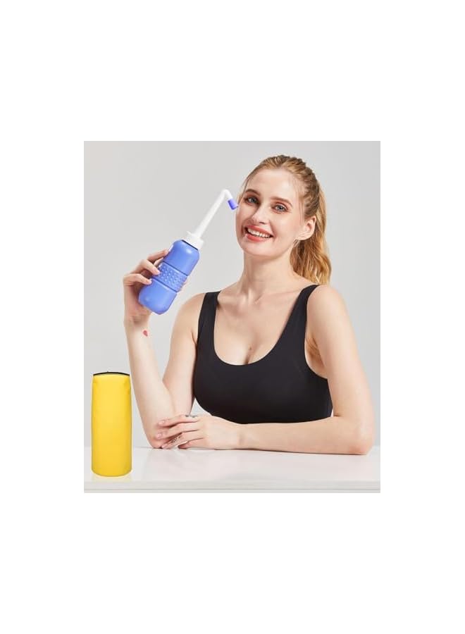 The Bros Premium Portable Shattaf Bidet, Portable Bidet, 650 ml Portable Bidet with Retractable Nozzle, Postpartum Care, Travel shattaf, peri bottle (Purple, 650ML) - Image 4