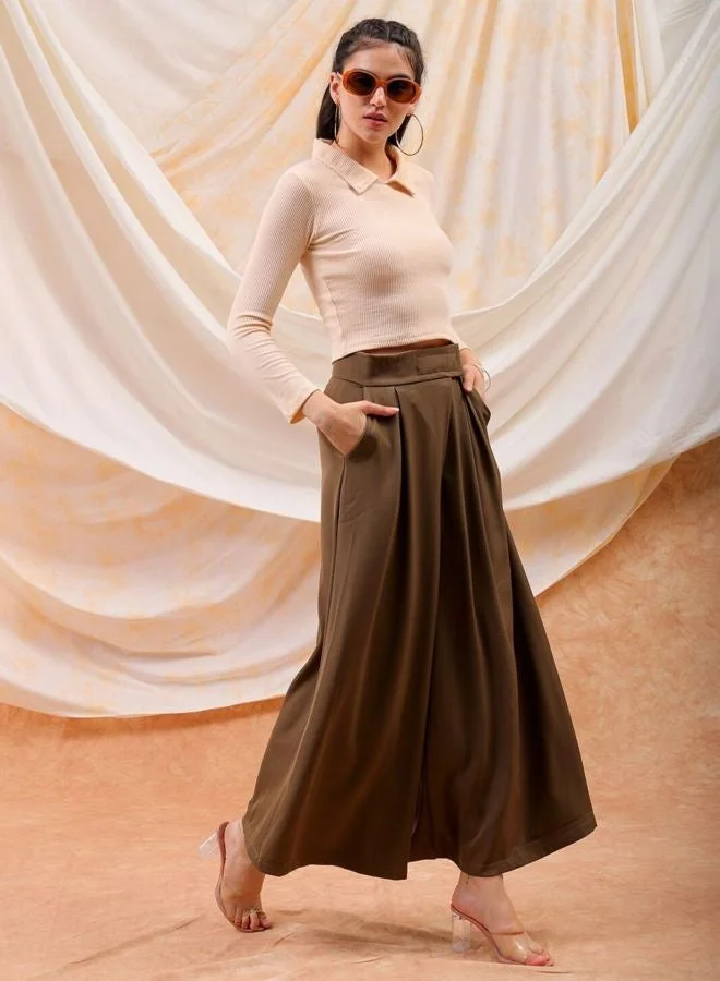 Freehand  Women Regular Fit Solid Collared Neck Long Sleeve Top  | Best Price UAE
