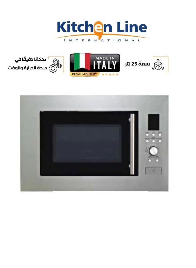 kitchen Line Built-in Microwave - 25 Liters - 900 Watts - Steel - With Grill - D90D25ESL - Image 1