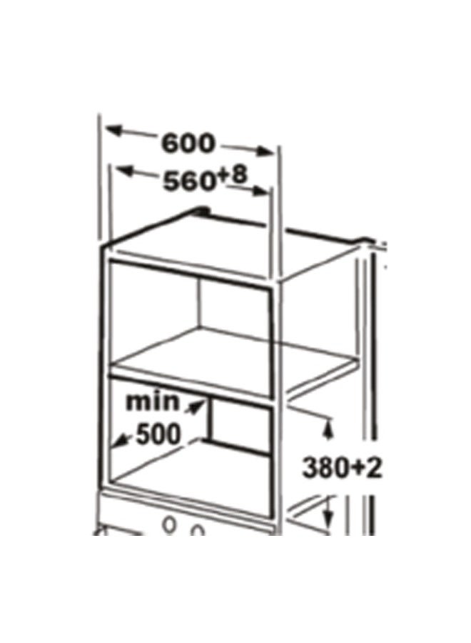 kitchen Line Built-in Microwave - 25 Liters - 900 Watts - Steel - With Grill - D90D25ESL - Image 2