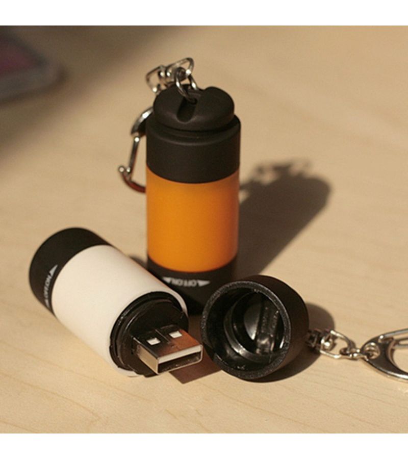 مصباح يدوي أرجواني صغير بتقنية Mini LED قابل لإعادة الشحن عبر USB، مضغوط ومناسب للتخييم - Image 4