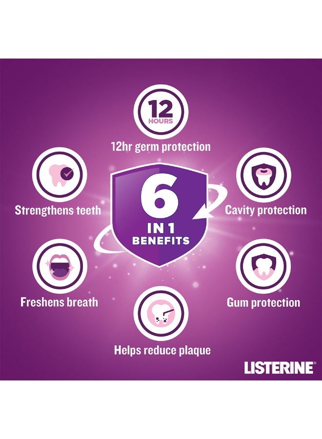 Listerine Total Care Teeth Protect Mild Taste Fluoride Mouthwash With Zero Alcohol 500 ML - Image 5