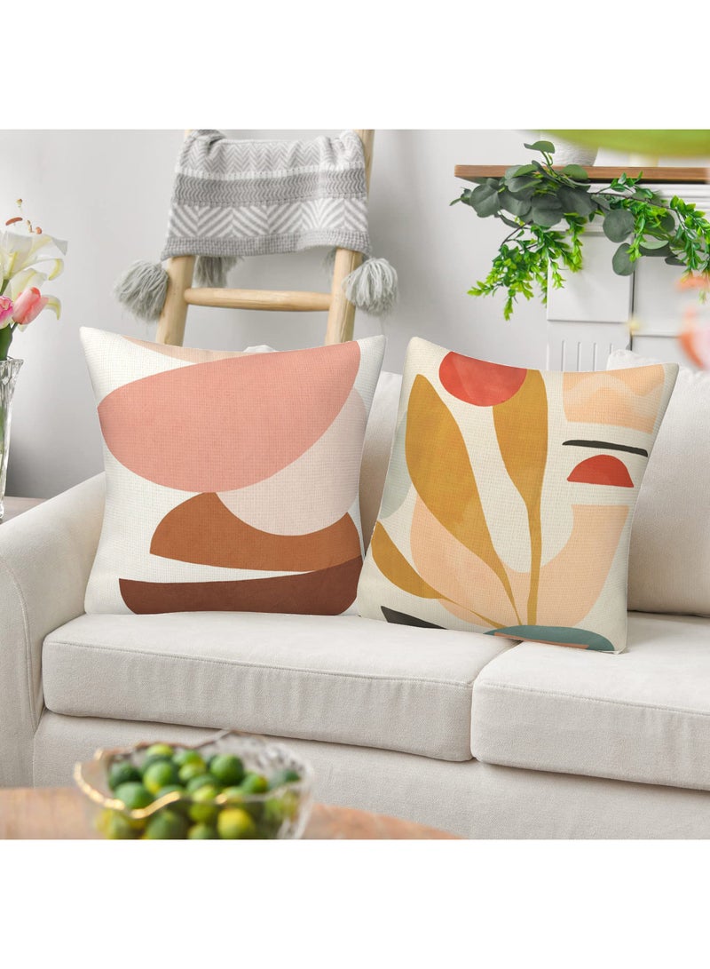 FASHION HOME Set of 4 Cushion Covers Decorative Throw Pillow cases for Living Room Garden Outdoor Décor - Image 2