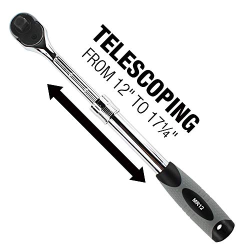 E-Z Red EZRED 1/2" Drive Extendable Ratchet, MR12 - Image 2