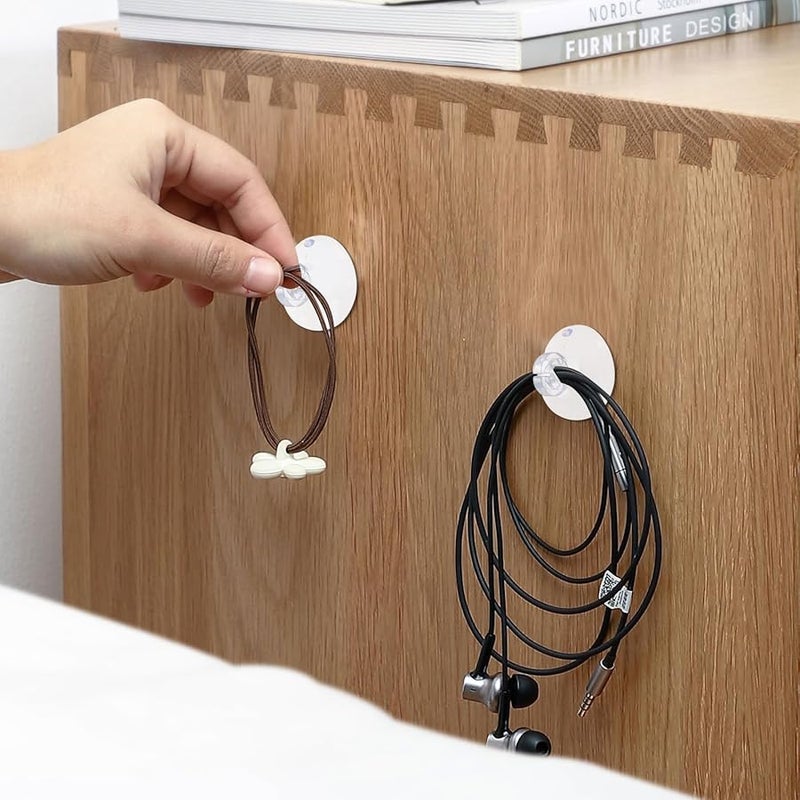 Sewroro 200pcs Transparent Plastic Suction Cup Light Clips for Indoor Outdoor Christmas Decoration - Image 3