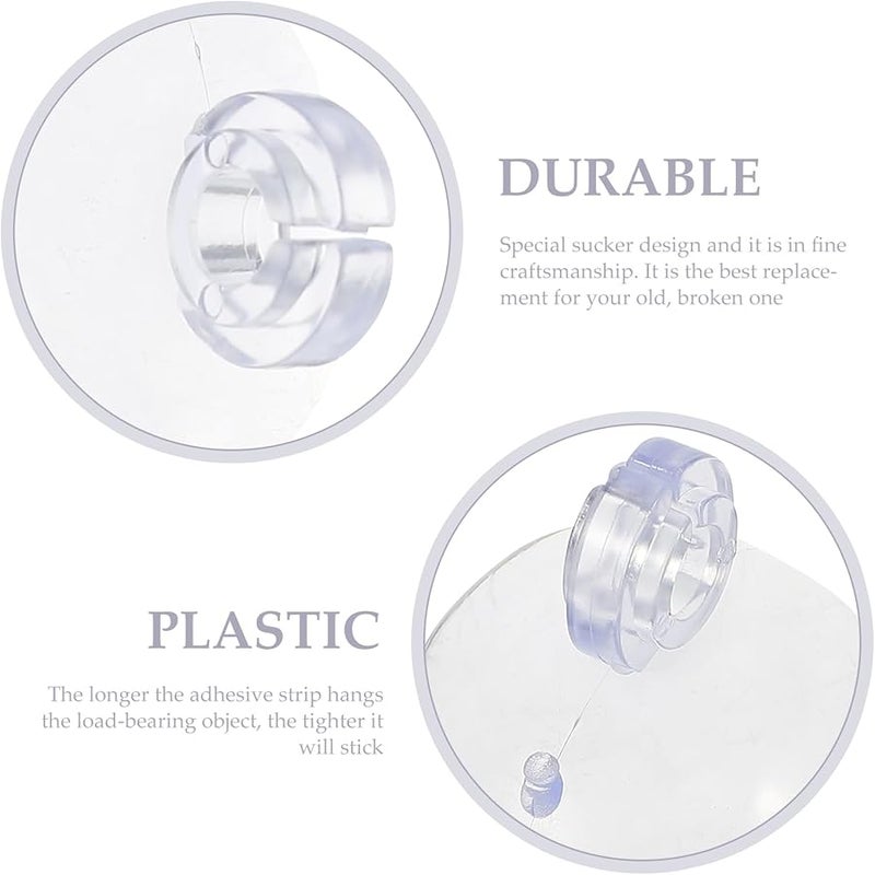Sewroro 200pcs Transparent Plastic Suction Cup Light Clips for Indoor Outdoor Christmas Decoration - Image 5
