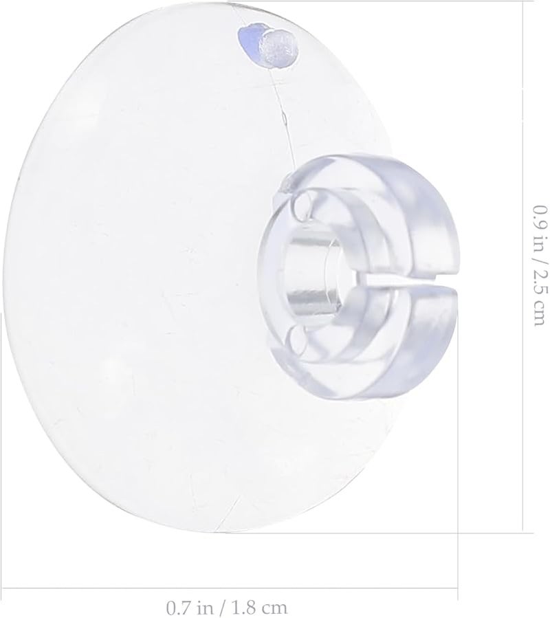 Sewroro 200pcs Transparent Plastic Suction Cup Light Clips for Indoor Outdoor Christmas Decoration - Image 4