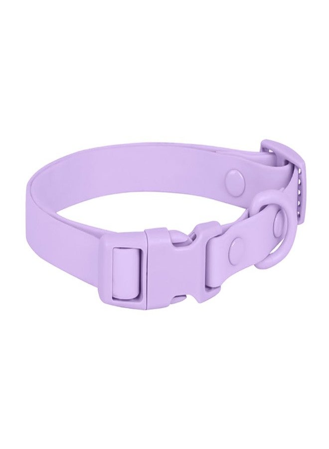 Ovale Waterproof Dog Collar Leash Combo Set, Durable and Easy to Clean, for Small Dogs.(S, Purple) - Image 2