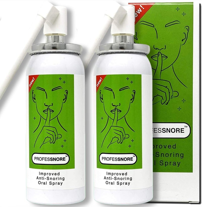 professnore Snore Solutions Anti Snoring Stop Relieve Spray Natural Snoring Solution Pack of 2 - Image 1