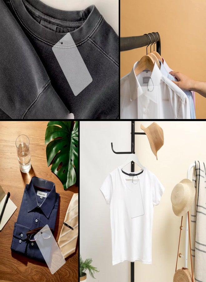DEEPTAGS PVC Tags Labels with Black Loop pins, Price Tags for Clothes, Apparels - Pack of 200 - Image 5