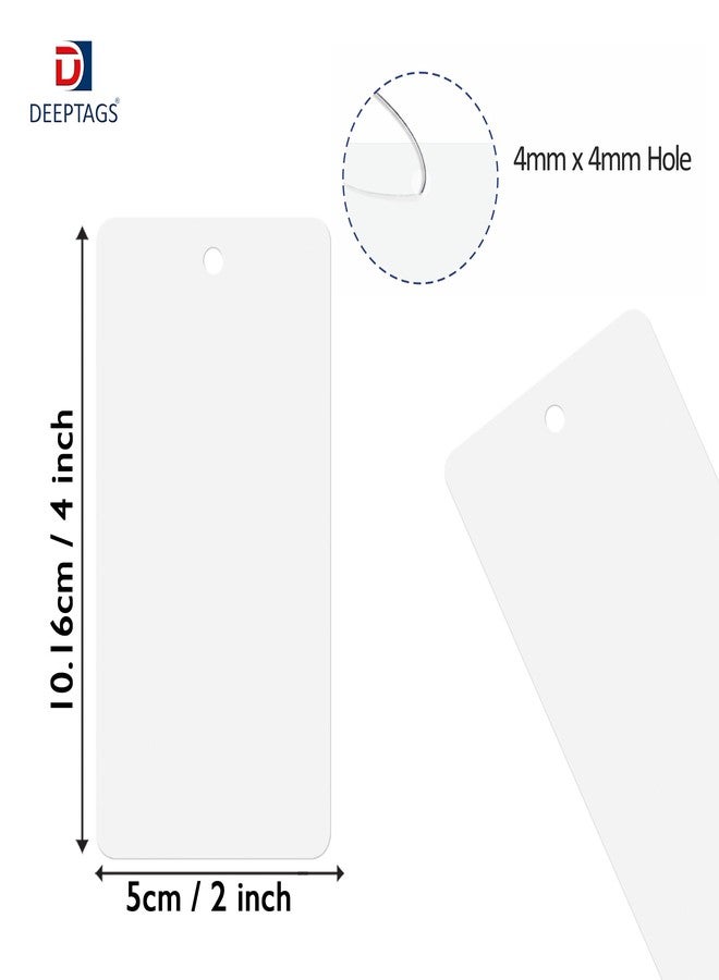 DEEPTAGS PVC Tags Labels with Black Loop pins, Price Tags for Clothes, Apparels - Pack of 200 - Image 2