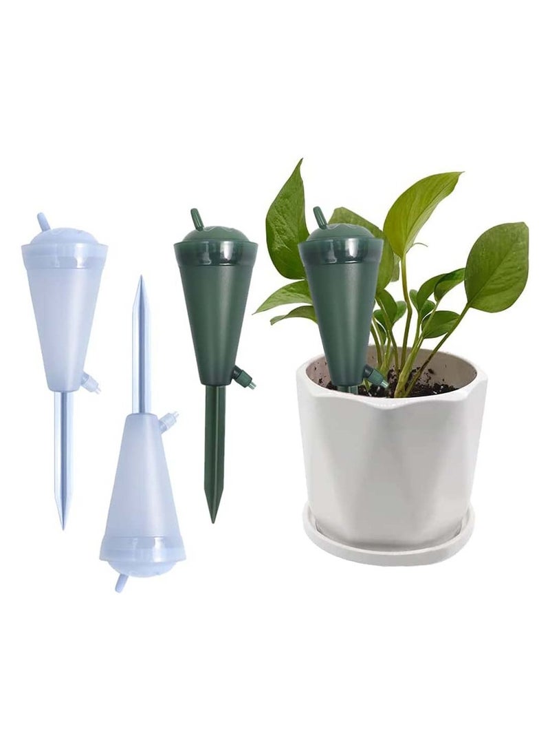 SYOSI 4Pcs Self Watering Spikes Planter Insert Cone Plant Globes Stakes Devices with Rotary Regulator - Image 1