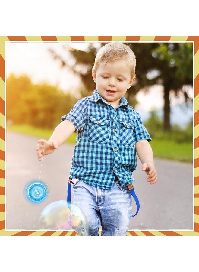 ووانجر 24 قطعة من كرات يويو المضيئة المستجيبة من البلاستيك المبتكر مع إضاءة قوس قزح للفتيات والمراهقات والبالغين والمبتدئين وأعياد الميلاد والجوائز المدرسية وحفلات الكريسماس (أزرق، سحابة زرقاء) - Image 4