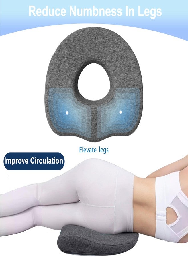 galactruly Bed Sore Cushions For Butt, Bedsore Pressure Relief Pillow for Sleeping and Sitting, Donut Pillow Cushion for Bed Sores on Buttocks, O Shaped Opening Tailbone Pillow, Butt Pillows For Sitting Tailbone - Image 4