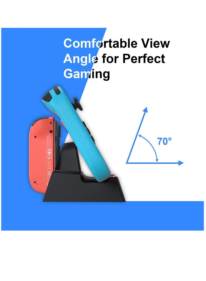 SYOSI Charging Dock Compatible With Nintendo Switch Oled Model Charger Station for Pro Controller Pro Handle Charger for Nintendo Switch Charger for Switch Joy con Charger - Image 3