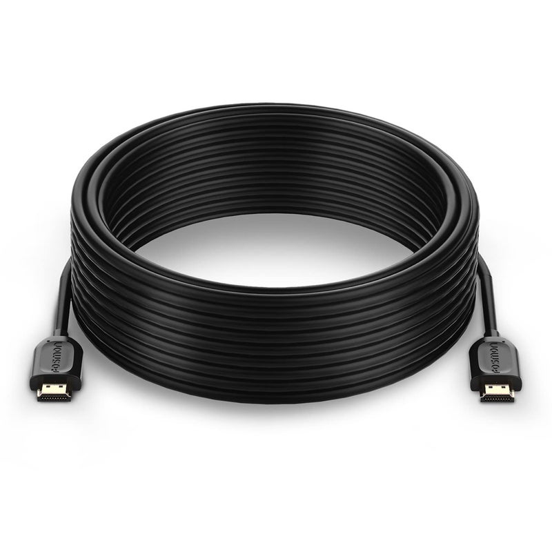 Fosmon 4K HDMI Cable 30FT/9M, HDMI 2.0 Cable 4K@60Hz/2160p Support 18Gbps, HDCP, 3D, ARC, Dolby TrueHD, 30AWG Compatible with UHD TV, PC Monitor, Console, PS4, PS5, Xbox 360/One/X/S, Nintendo Switch - Image 1