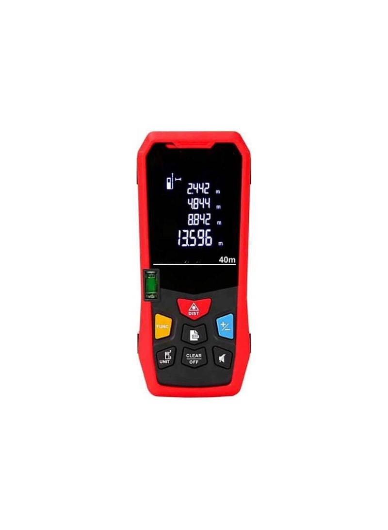 Handheld Laser Distance Meter LM40 – Mini Rangefinder Tape Measure, Accurate and Portable