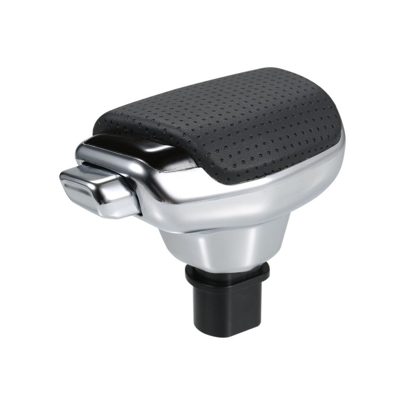 Automatic Gearshift Lever Black Matte Short Premium PU Leather & Plastic - Stylish Design Easy Installation Car Gearshift for Aftermarket Car Replacement - Image 1