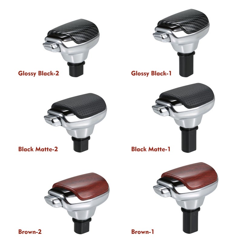 Automatic Gearshift Lever Black Matte Short Premium PU Leather & Plastic - Stylish Design Easy Installation Car Gearshift for Aftermarket Car Replacement - Image 2